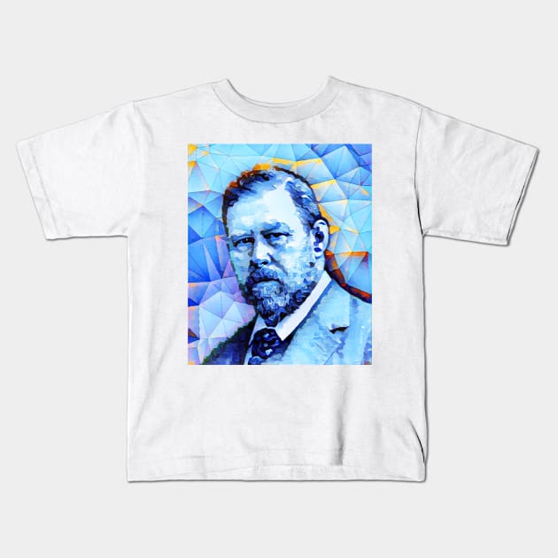 Bram Stoker Portrait | Bram Stoker Artwork | Bram Stoker Painting 10 Kids T-Shirt by JustLit